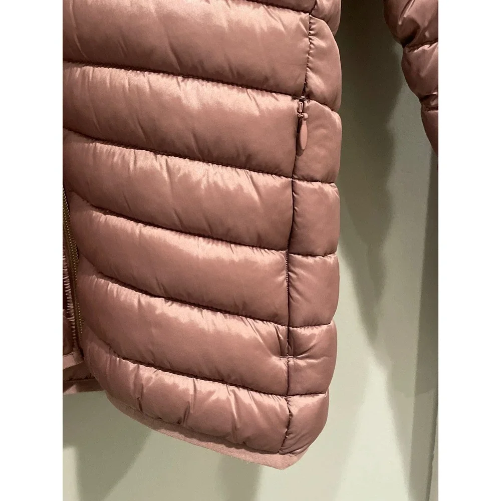 Save The Duck Kids Ultra Light‎ Puffer Jacket Mauve Pink Hooded Size 14
